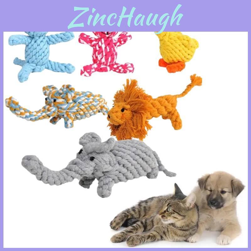Premium Braided Animal Plush Pet Toys For Dogs With Colorful Cotton Rope Chew-friendly Yellow Duck Giraffe Moose For All Sizes
