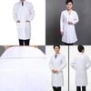 Unisex Doctor Nurse Workwear Long Sleeve Short Sleeve Lab Coat White Winter Summer