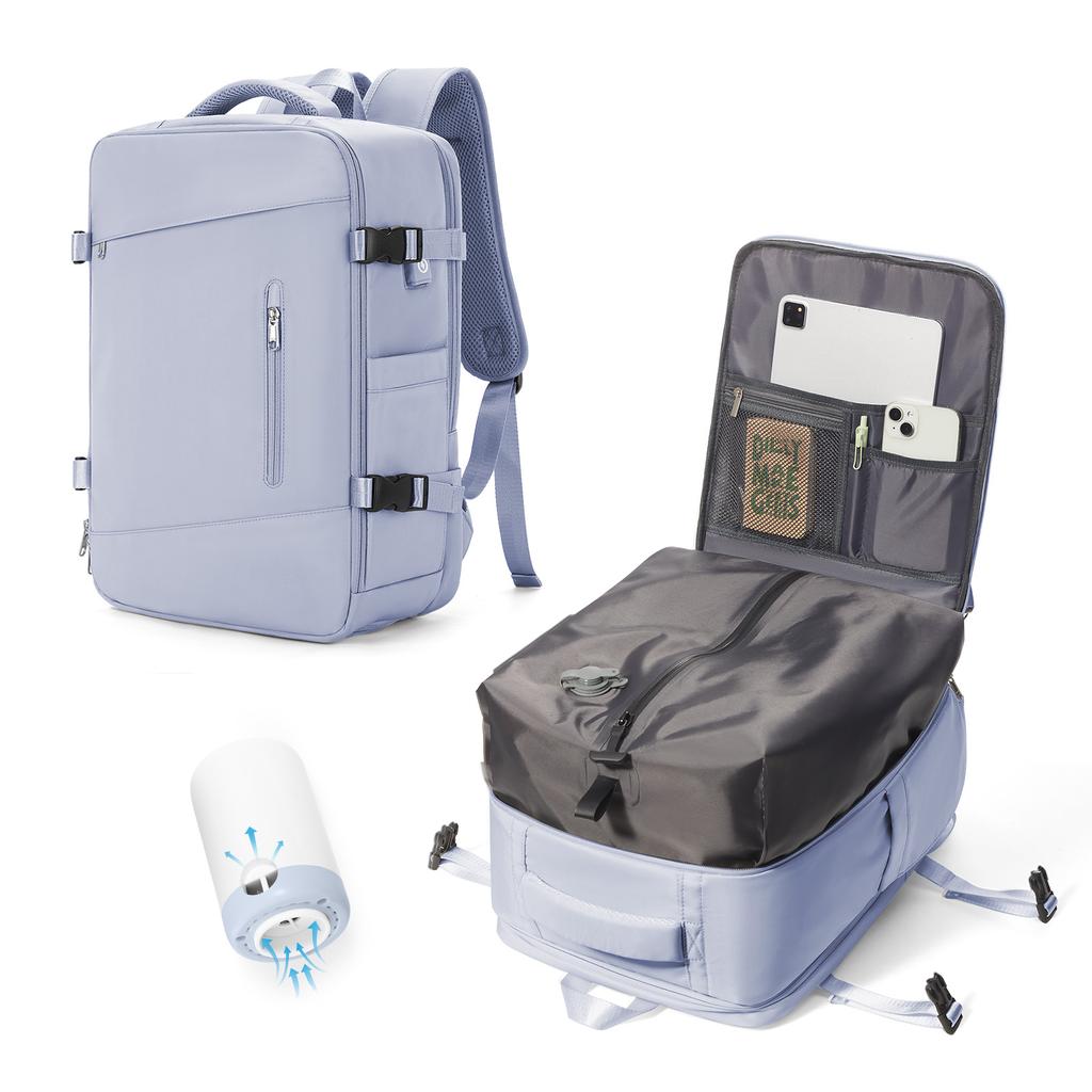 Męski plecak kompresyjny próżniowy, plecak kabinowy o dużej pojemności, plecak podróżny na krótkie dystanse, plecak turystyczny, bagaż podręczny