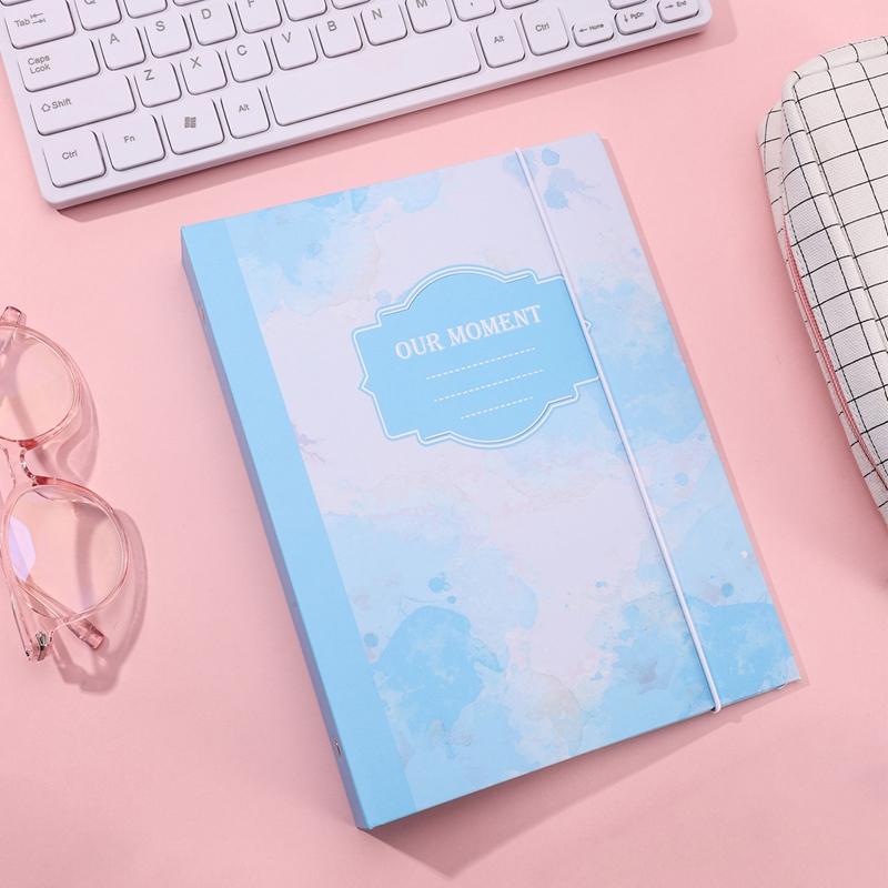 A5 Kpop Pocard Binder Collect Book Colorful Idol Po Album Picture Cards Holder Kawaii Composition Stationery