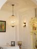 Medieval French Court Style K9 Crystal Chandelier Retro Light Luxury Globe Chandelier Living Room Bedroom LED Decorative Lamp