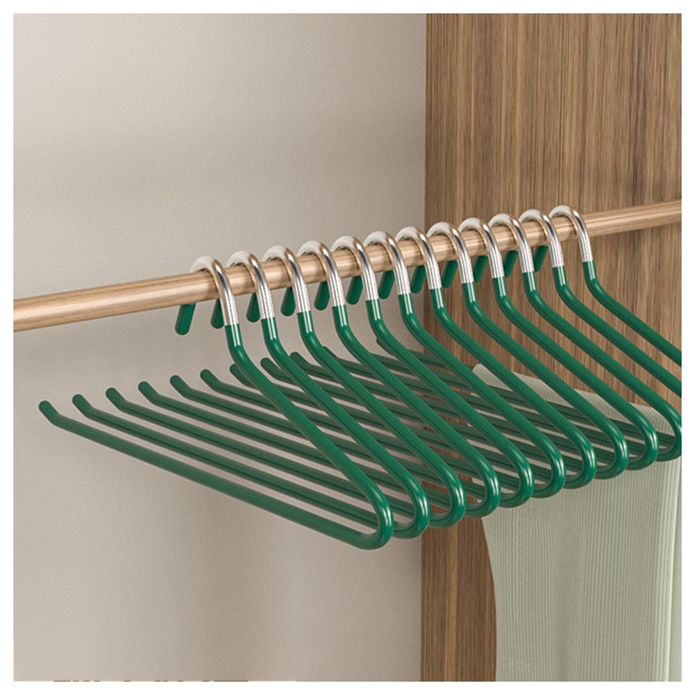 10pcs Coat Hanger Non-slip Trouser Hanger Pull Telescopic Z-shaped Open Clothes Hanger Clothing Organizer For Home Closet