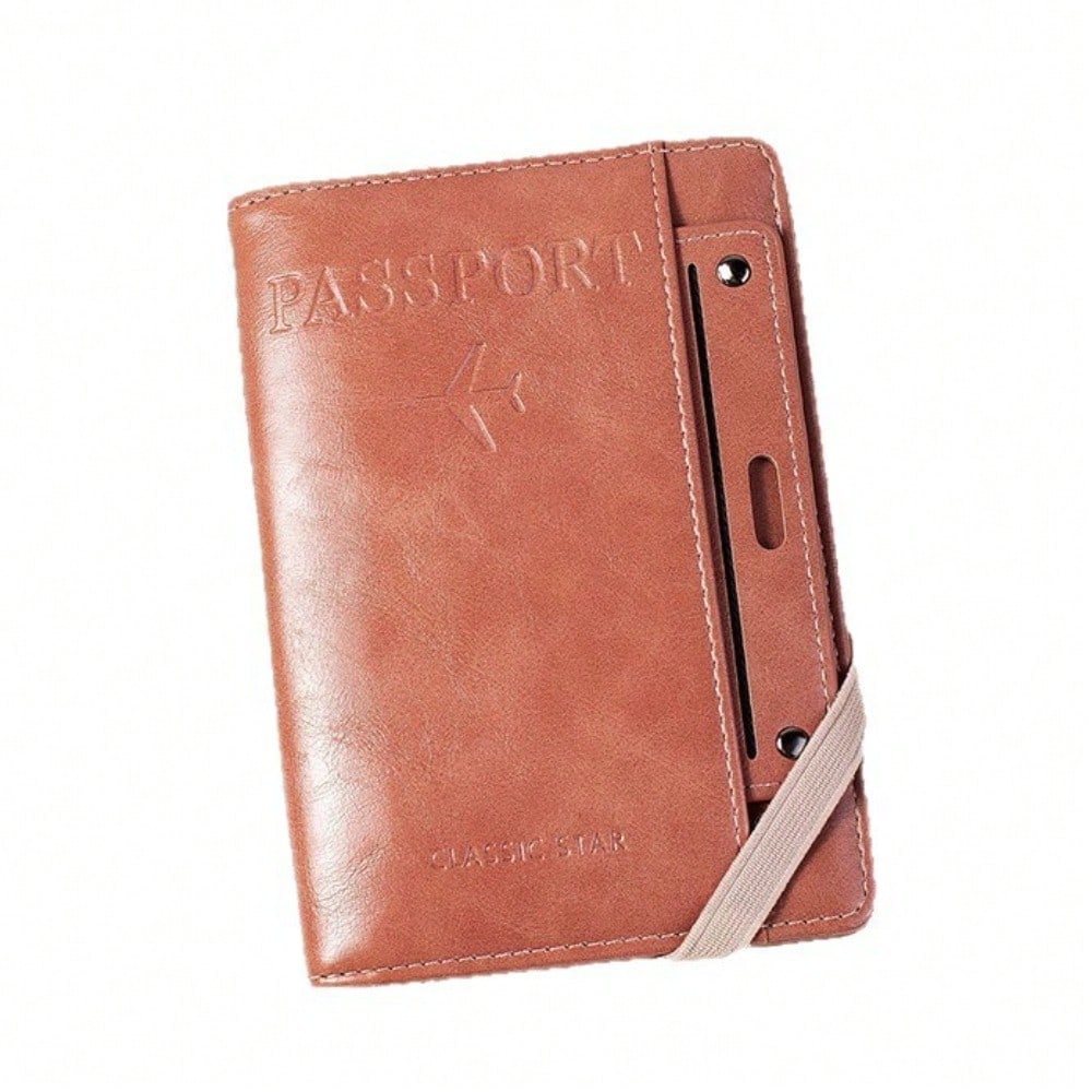Passport Ticket Bag Multifunctional Protective Case Retro Card Passport Holder