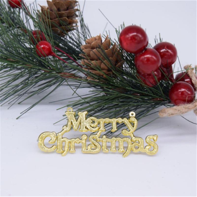 Merry Christmas Tree Ornaments: Small Sign Decorations