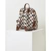 Daks Brown House Check Fabric Backpack Dcba1e635w2