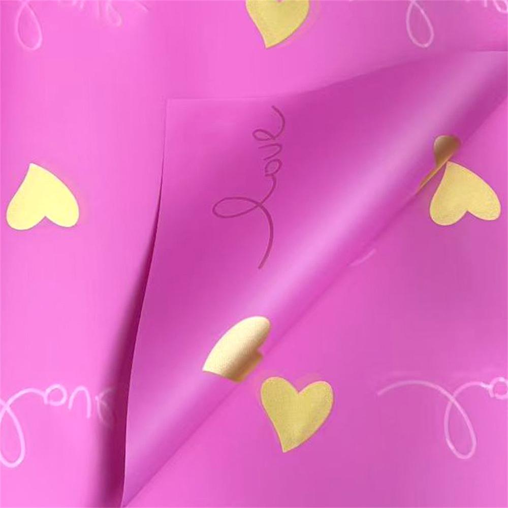20pcs 57*57cm Flower Wrapping Paper Love Pattern Gift Packaging Paper Diy Handmade Craft Valentine's Day Floral Decor Material