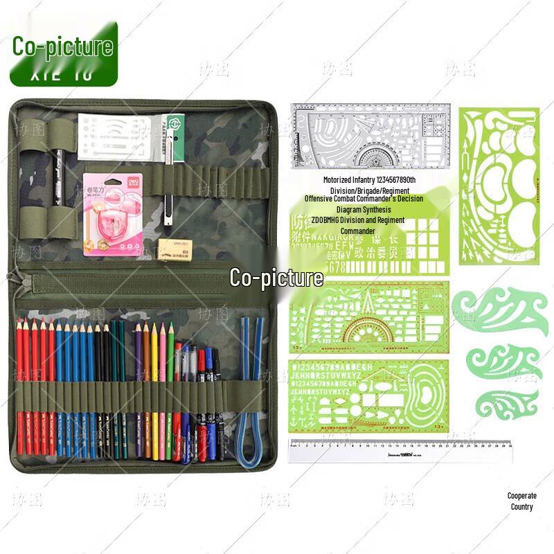 Topographic Mapping and Command Ruler Set