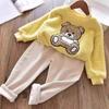 Girls Boys Pants Autumn and Winter Outer Wear Padded and Thickened Pants Children Long Pants Winter Long Pants
