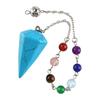 Rainbow Color Healing Crystal Pendant Bead Chain Natural Crystal Necklace  Daily Wear