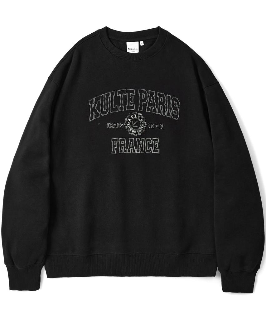 KULTE A-College Crewneck Black