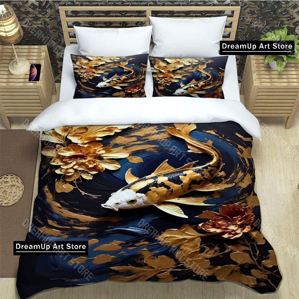 3D fish Cute printed Bedding Sets exquisite supplies set duvet cover bed comforter set bedding set luxury birthday gift