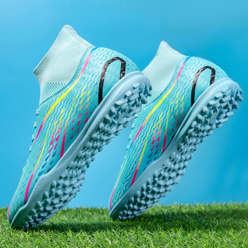 

Футбольные бутсы с высоким верхом Мужские и женские шипы для искусственной травы Студенческие кожаные тренировочные футбольные бутсы для ног 45