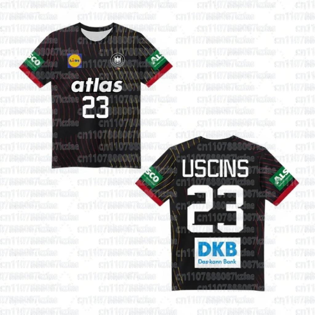 Maillot Handball Allemand Vente Chaude Parent Enfant Style 2025-26 Maillot de Handball Domicile et Extérieur T-shirt Imprimé 3D Tee à Séchage Rapide