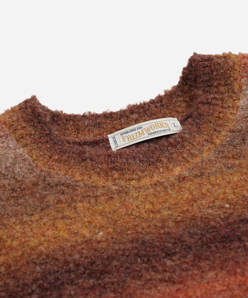 FRIZMWORKS Gradation Boucle Knit _ Sunset