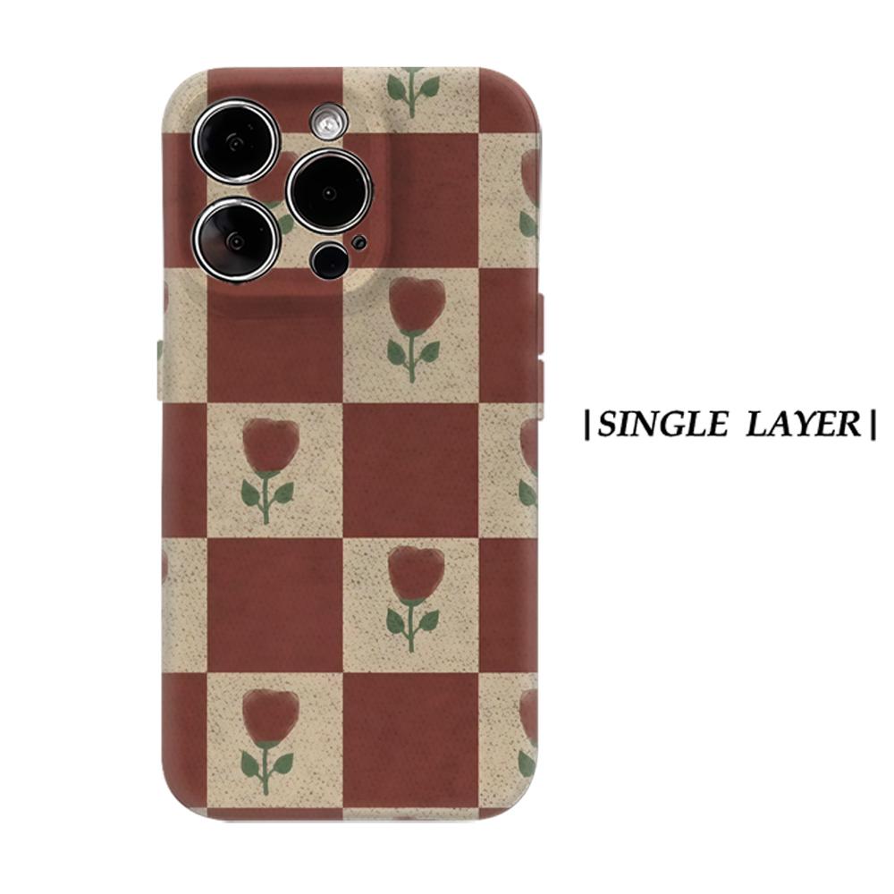 

Burgundy RoseFor Magnetic Phone Case for IPhone 17 16 15 14 13 Pro Max Plus Single Double-layer Tough Case IPHONE17PROMAX
