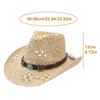 Elegant Straw Sun Hat With Wide Brims For Women Girl Beach Wear Outdoor Activity Breathable Handwoven Hollow Panama Hat