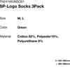 Thisisneverthat Sp Logo Socks 3pack Green