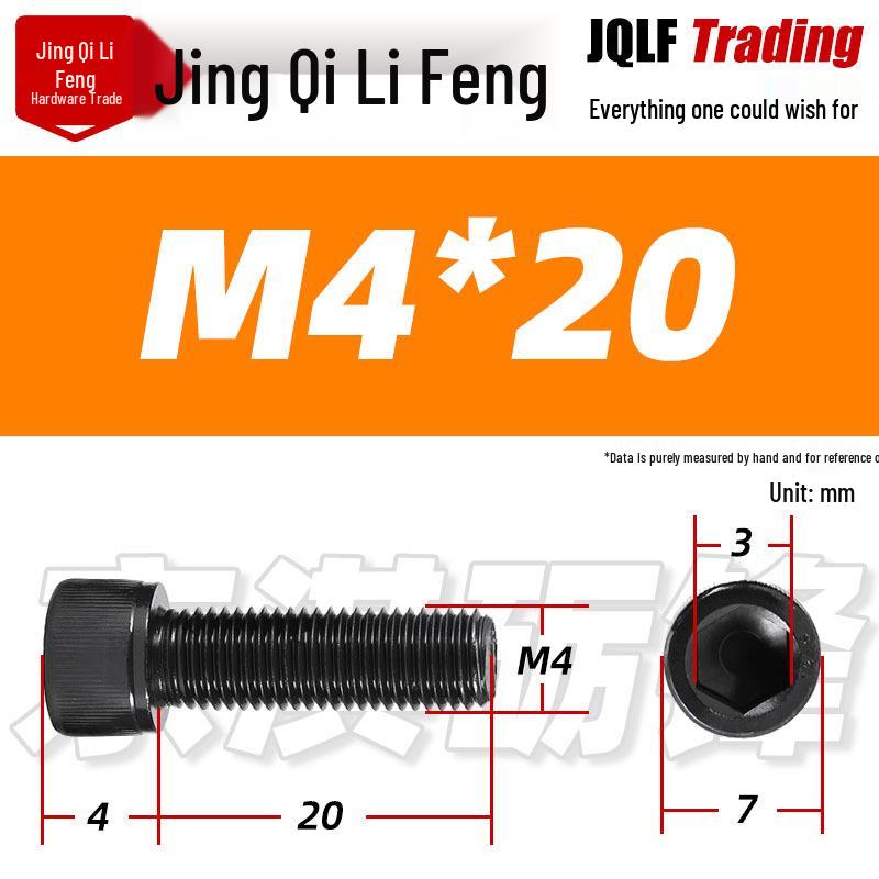 Grade 12.9 Full Thread Hex Socket Head Cap Screws - M3-M14 Black Cylindrical Bolts for Maker Accessories