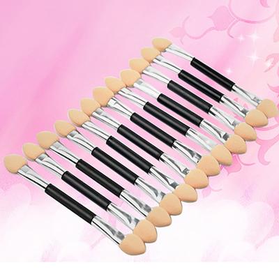 12 stuks/zak Dubbelzijdige oogschaduw sponskwasten Applicator Cosmetisch