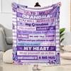 1pc Mom's Love Blanket Soft Cozy Lightweight for Travel Camping Picnics Sofa Office Bed Living Room Perfect Gift for Friends and Family