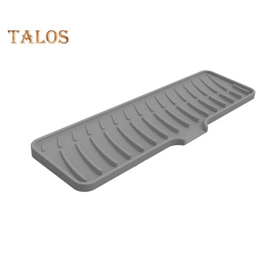 

Силиконовая дренажная прокладка для кухонной столешницы, защита от брызг с губой, поддон для сбора капель, ручка крана, поддон для экономии места, коврик для сушки посуды с серый