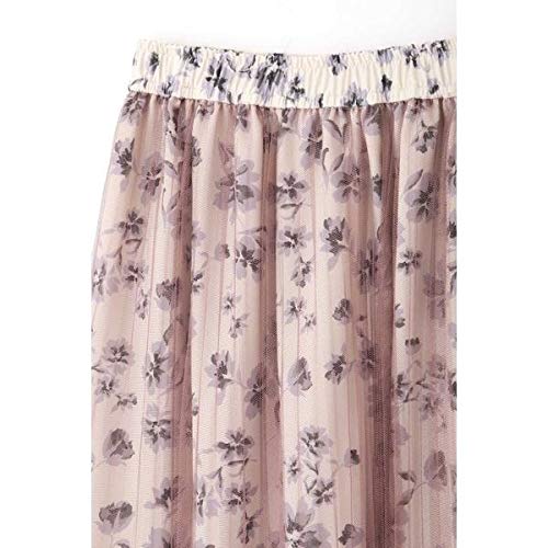 Jill by Jill Stuart Women's Pleated Tulle Floral Skirt, Leopard Print, 125-9220026, Japan, Free Size