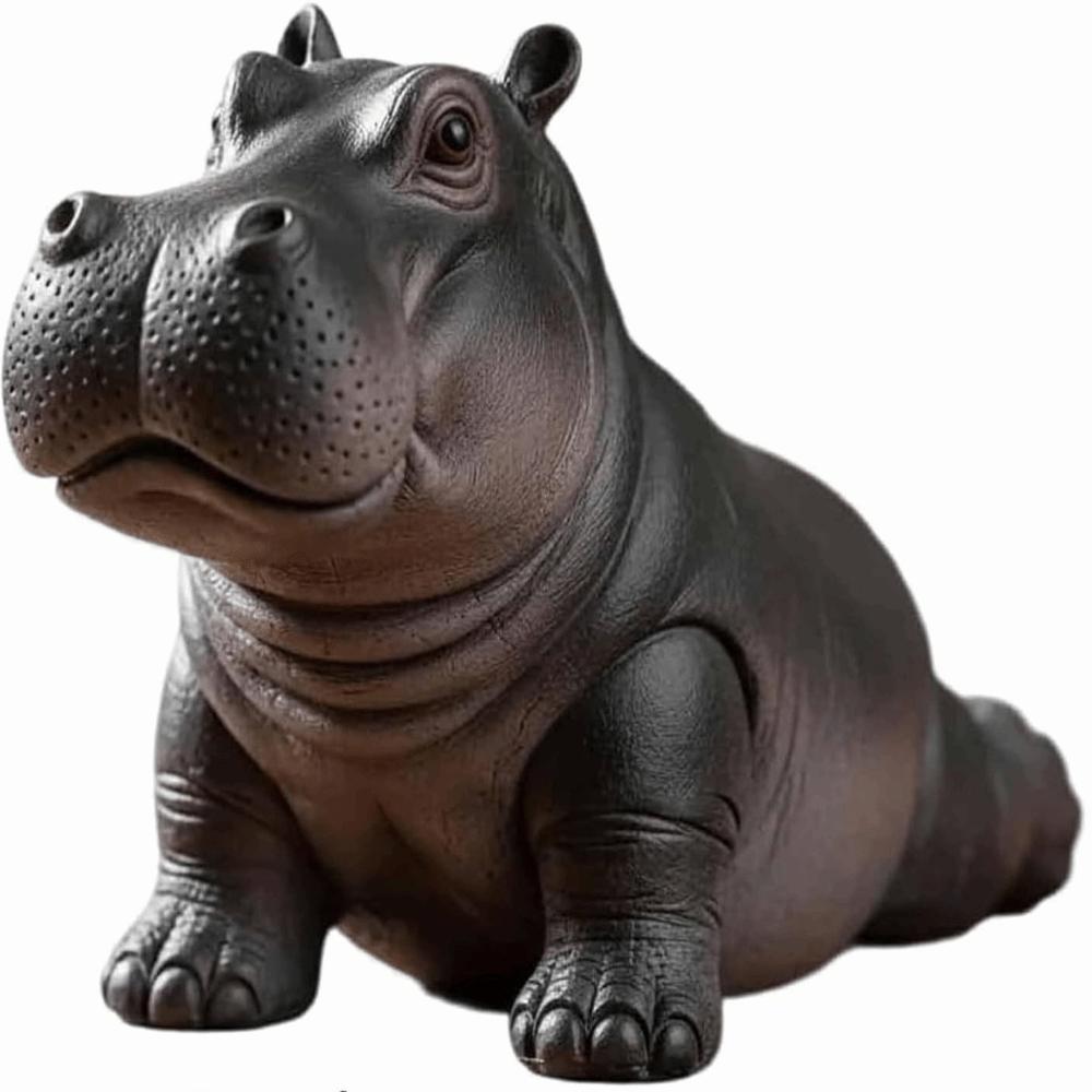 

3D Printing Yoga Hippopotamus Statue Resin Hippopotamus Figurine Hippopotamus Decorative Ornaments Mini Multiple Styles