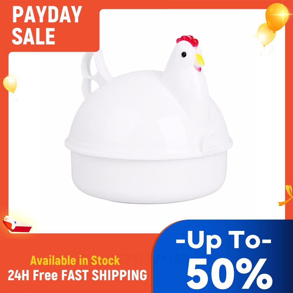 Chicken Shape Cooker Egg Poachers 4 Eggs Microwave Cooker Egg Poachers Stainless Steel Portable Cooking Appliances Cooker Tools China Mainland