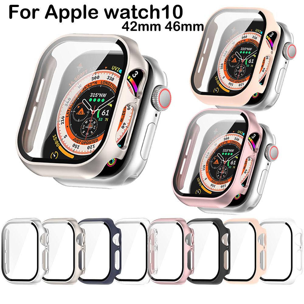 Fullt beskyttende deksel for Apple watch 10 46mm 42mm Smartklokke-tilbehør Rammedeksler 360 TPU Skjermbeskyttende Ny