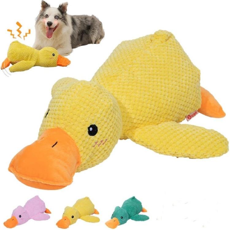 Dog Chewing Toy Plush Quack Pet Dog Snuffle Toy Encouraging Foraging Skill