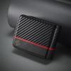 Carbon Fiber PU Leather Cover For Samsung Galaxy Z Flip 7 Fe 6 5 4 3 Flip7 Flip6 Flip5 5G Phone Case Wallet with Card Holder