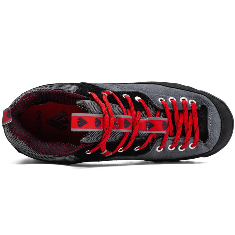 Men Sneakers Waterproof Suede Outdoor Hiking Shoes Breathable Sport Trekking Shoes Man's Non-slip Climbing Mountain Shoes