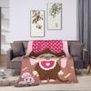 Cute Monchhichis Blankets Coral Fleece Plush Summer  Breathable Super Soft Throw Blanket for Sofa Outdoor Quilt