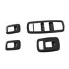 4pcs ABS Carbon Pattern Window Lift Switch Button Trim Panel Cover For Dodge Ram 1500 Off-Road - Car Accessories