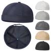 Retro Brimless Docker Cap Quick Drying Adjustable Mesh Hat For Women Men Summer Solid Color Breathable Skullcap