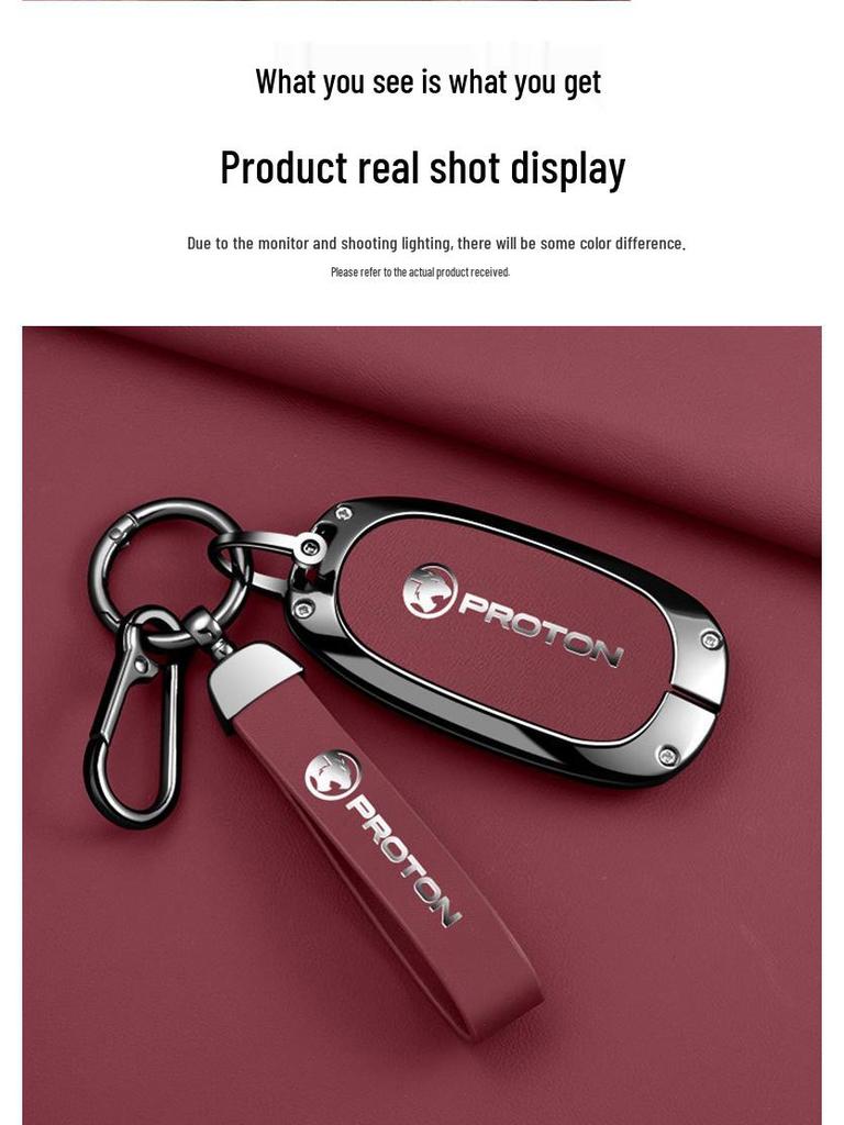 Proton e.MAS 5-Key Metal Case with Buckle: High-End Remote Control Protective Pouch and Chain for Men