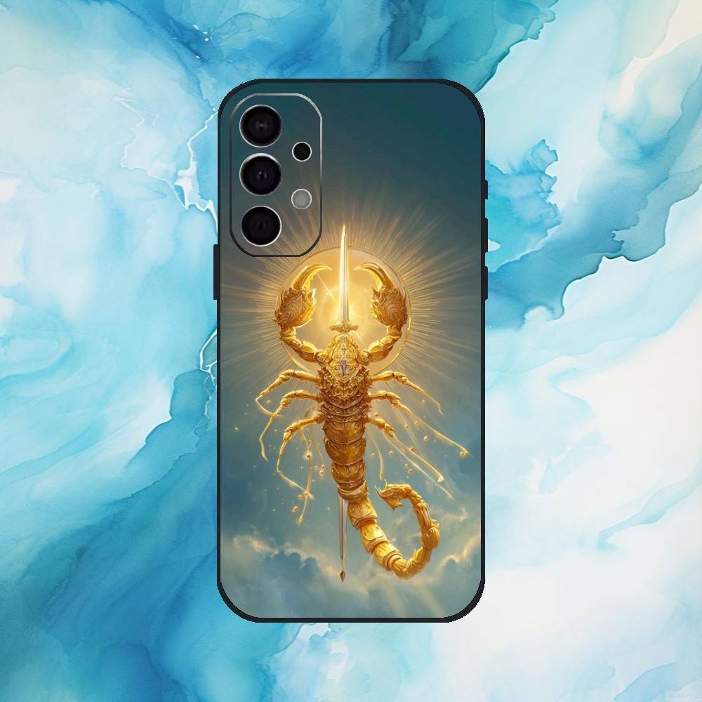 Cool Art Animal Scorpion Phone Case For Samsung S 25,24,23,22,30,21,10,9,Ultra,Plus,Lite,FE,4,5 G Soft Black Case