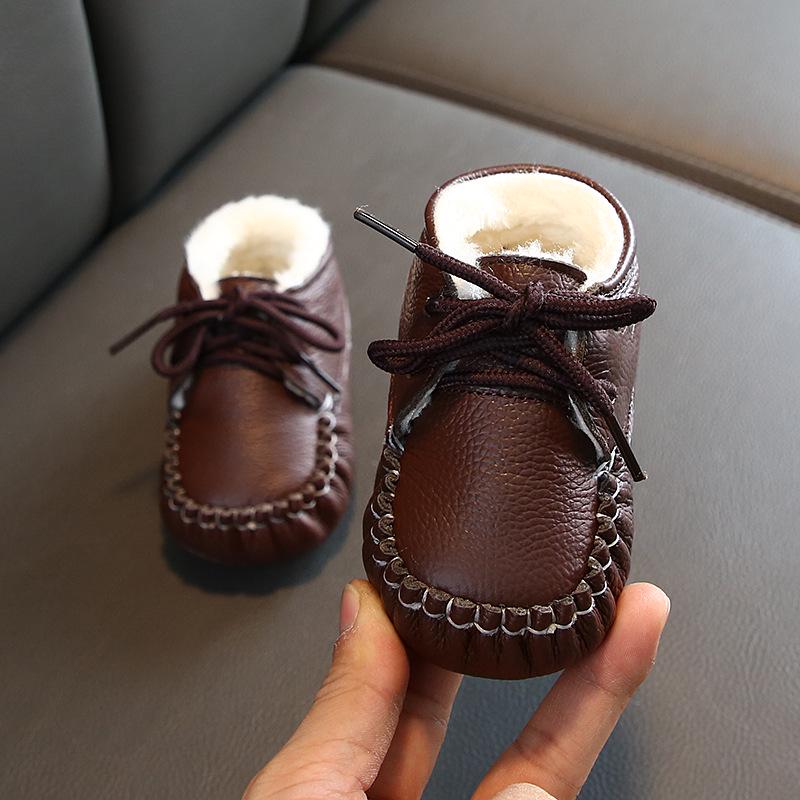 

Winter Velvet Baby Walking Shoes - Soft Sole Cotton Shoes for Boys & Girls 10.5 cm