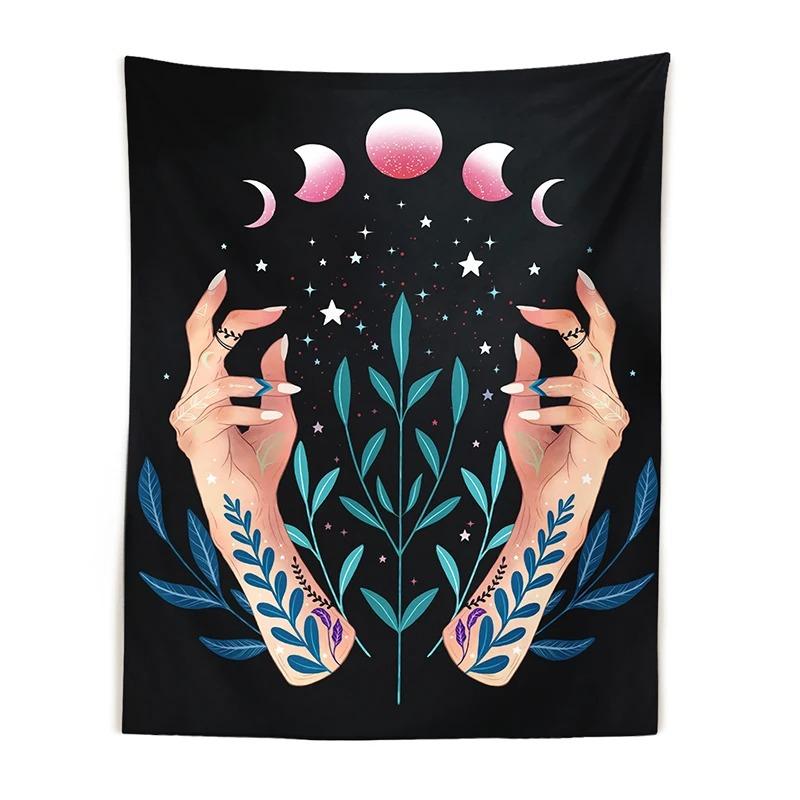 Богемская ведьма магия подвесная ткань украшение на стену дома гобелен офис гостиная — фото 3