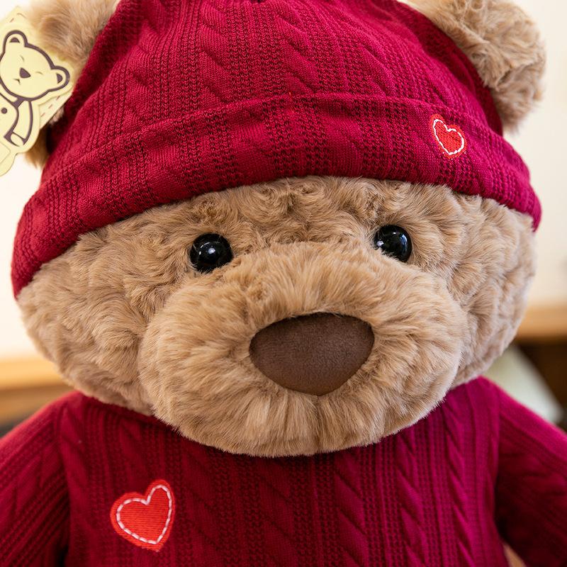 Sweater teddy bear doll Nana bear plush toy confession gift cute bear doll sleeping doll