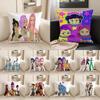 KPop Demon Hunters  Cute Anime On the Pillowcase: Colorful Characters and Fantasy Cats Fashion Home Decoration