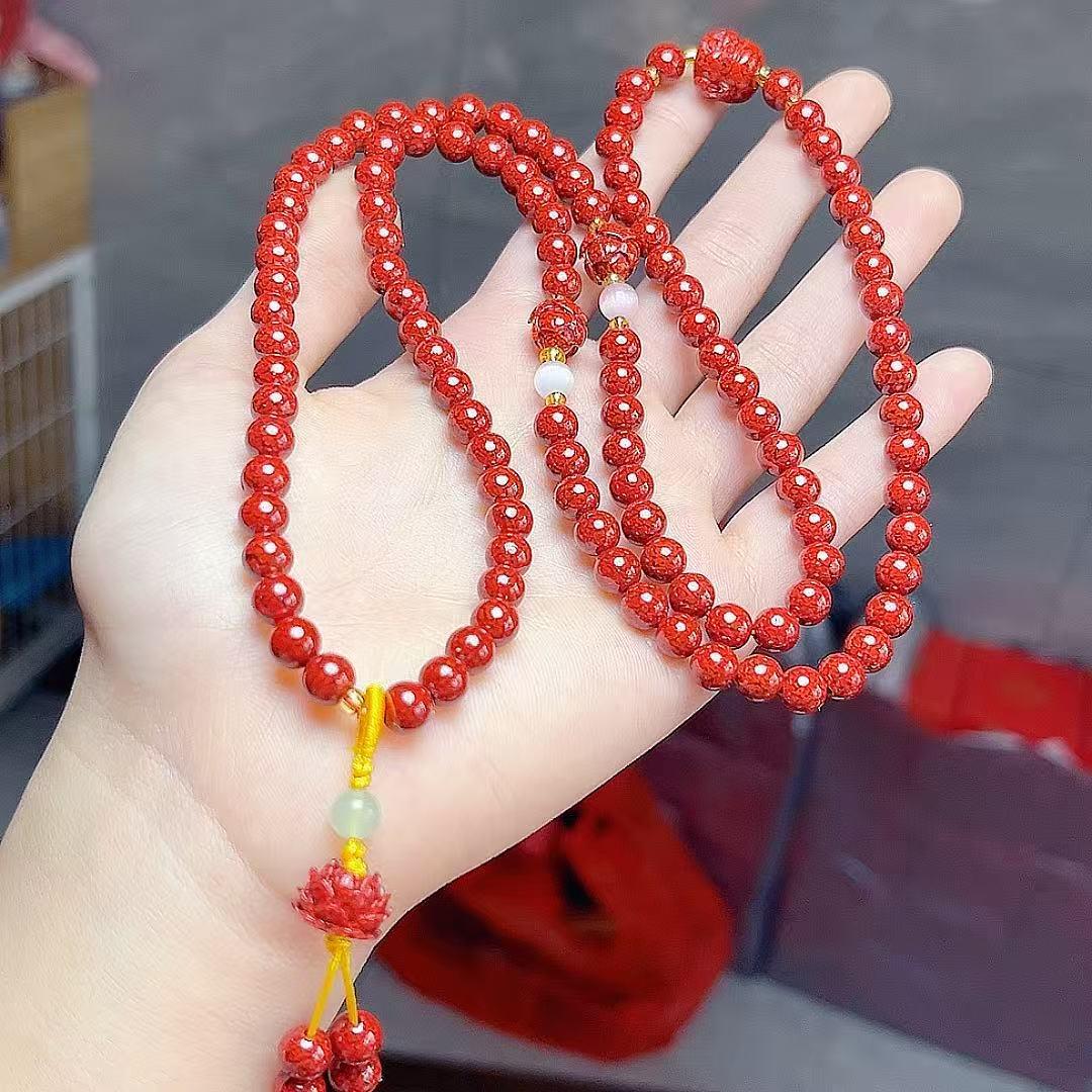 Cinnabar Lotus Multi-Circle Bracelet: Simple, Stylish, and Unique Women s Jewelry киноварь