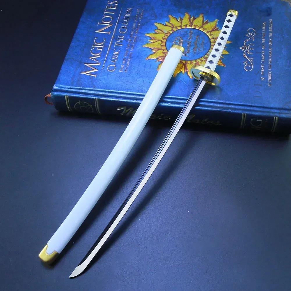 25cm Steel Roronoa Zoro Katana One Piece Metal Sword Iron Ninja Knife Real Size Japanese Katana Samurai Sabre Kid Toy Anime Gift