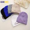 Knitting Hat Fashion Anime Men Women Beanie Autumn Winter Warmer Bonnet Cute Embroidery Outdoor Windproof Cap Casual Hats