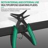 Internal And External Spring-loaded Pliers Dual-purpose Snap Rings 2-In-1 Mounting And Dismounting Tools Hardware