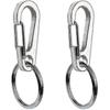 Dog Tag Clips, 2 Pack Stainless Steel Heavy Duty Pet ID Tag Clips with Split O-Rings
