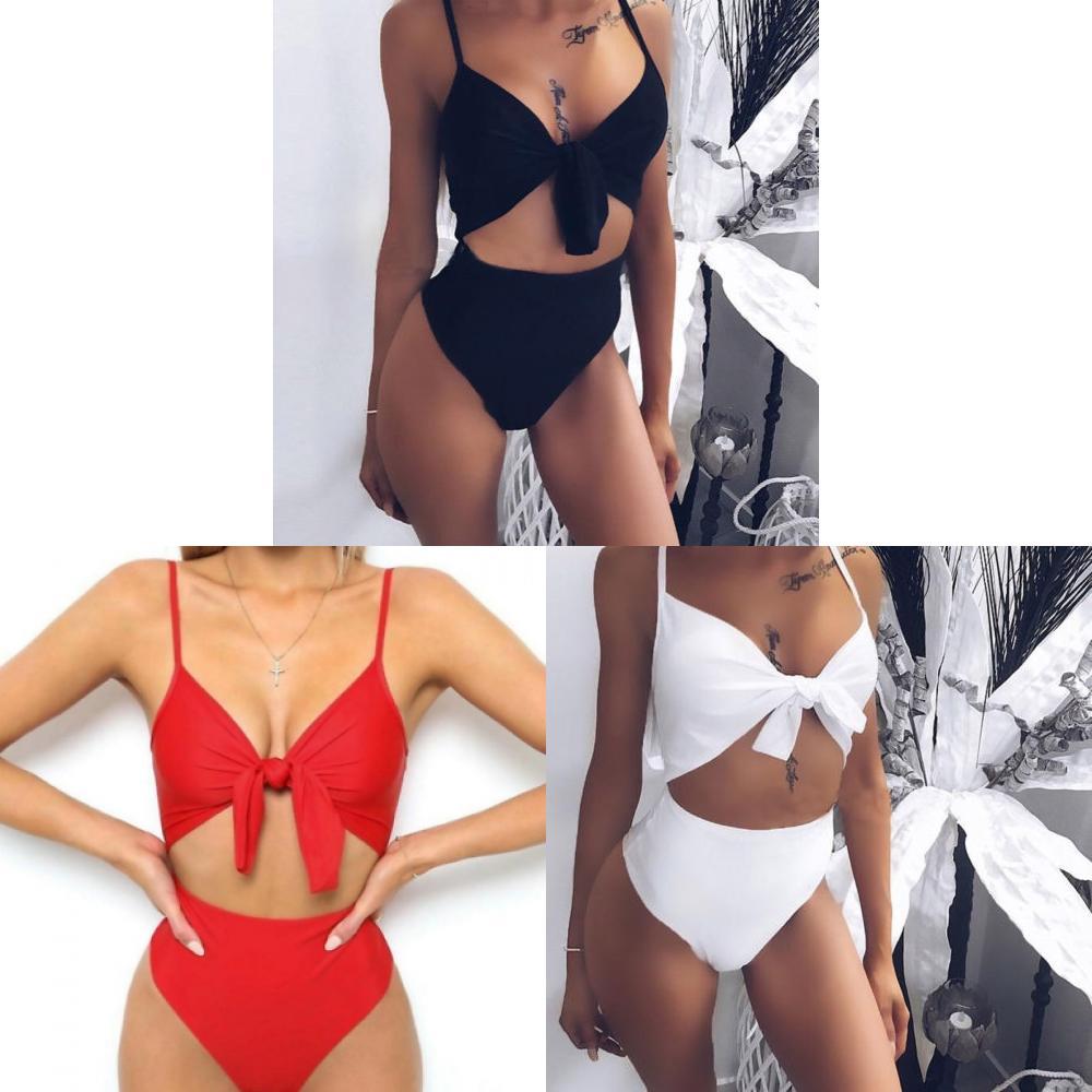 Elegant Women One Piece Bandage Bikini Push Up Monokini Swimsuit Bathing Suit Swimwear For Stylish Beach Days