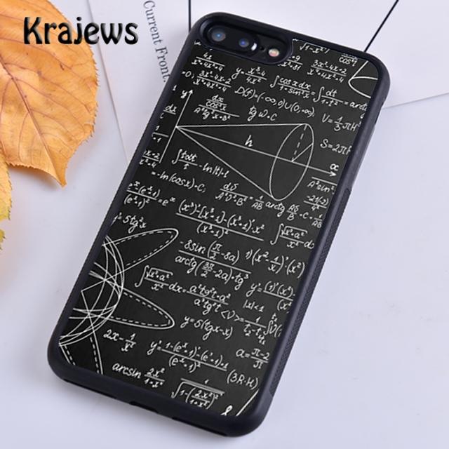 Krajews Brains Geek Science Math Physics Formulas Phone Case Cover For iPhone 17 Air 16 15 14 plus 11 12 13 pro max