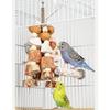 Pet Bird Chew Toy Natural Corncob Wood Beads for Cockatiel Conure Cockatoos Teeth Grinding Perfect for Cage Bird