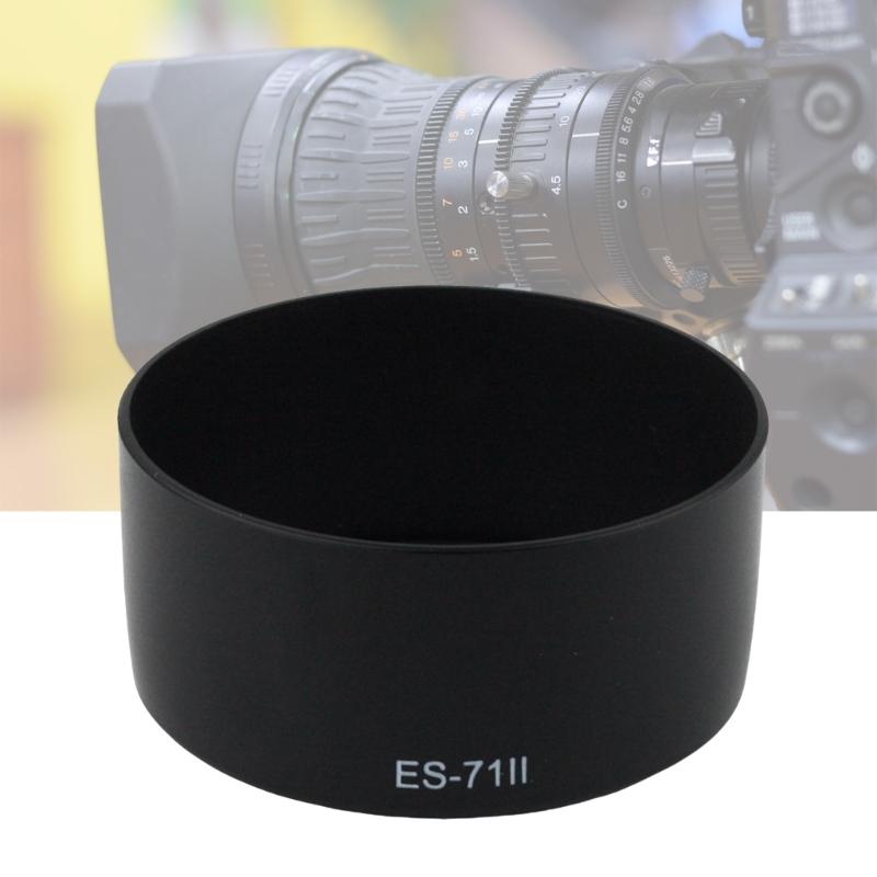 ES71 II Lens Hood Shade For EF50mm F/1.4 50F1.4USM Camera Lens Sunshades Prevents Flare And Protects From Shocks